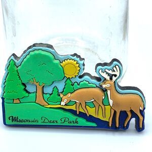 Wisconsin Deer Park Rubber Souvenir Fridge Magnet 2.5"